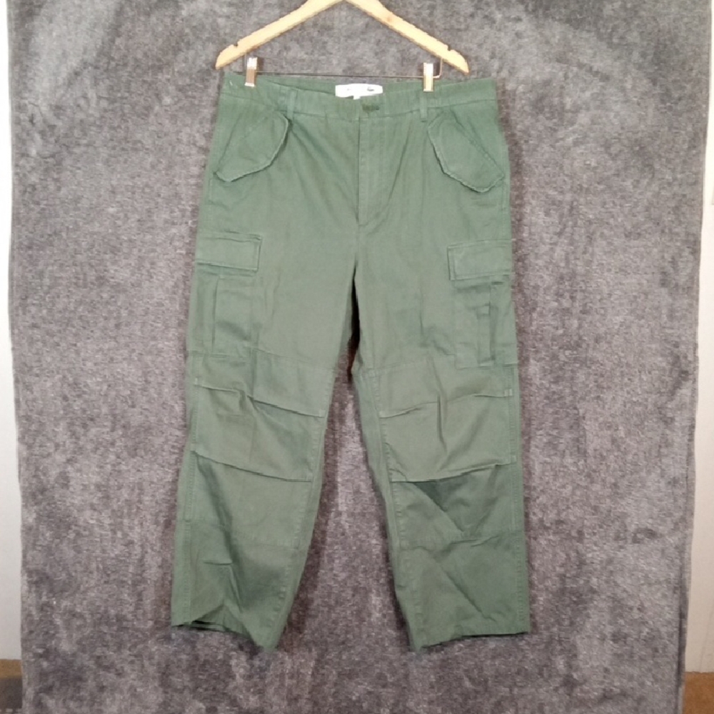 Lacoste Straight Fit Citton Cargo Pants Green Mens 38